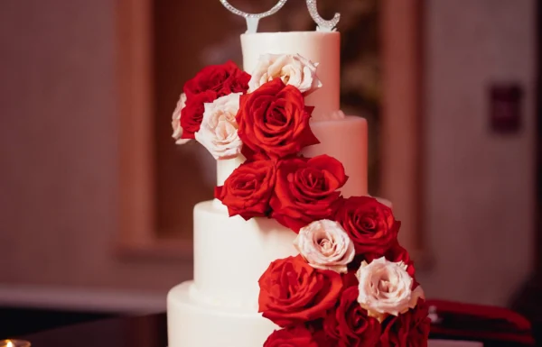 The wedding of This Couple Painted the Town Red With Bold, Crimson Roses Everywhere Gallery 5