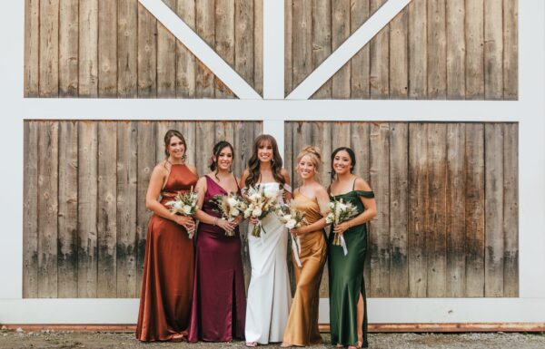 The wedding of A Modern Rustic Wedding Where the Guests Arrived By Tractor and Enjoyed a S’mores Bonfire Gallery 5