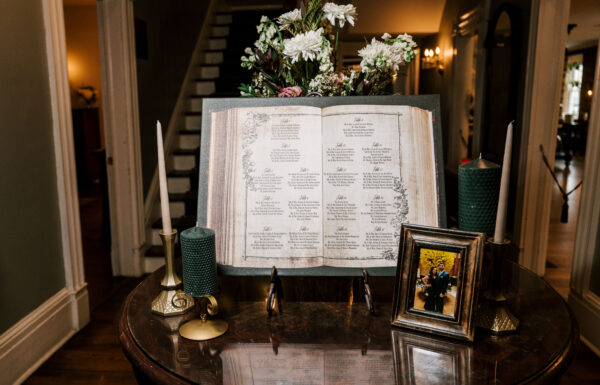 The wedding of A Dark and Moody Fall Wedding With All the Bookish Touches Gallery 13