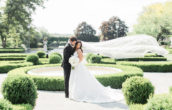The wedding of A Romantic Park Chateau Wedding With Blush Florals Gallery 7
