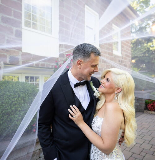 A Glamorous Wedding With Their Daughters as Flower Girls