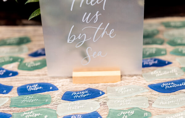 The wedding of This Shore-Loving Couple Had a Sea Glass Seating Chart at Their Wedding Gallery 11