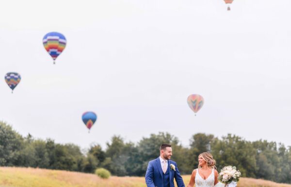 The wedding of A Surprise Hot-Air Balloon Appearance Made This Wedding One to Remember Gallery 12