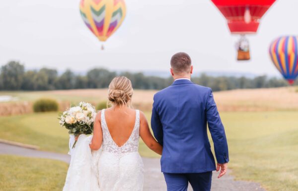 The wedding of A Surprise Hot-Air Balloon Appearance Made This Wedding One to Remember Gallery 13