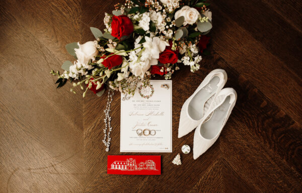 The wedding of A Christmas-Inspired Celebration With a Milk-and-Cookies Bar Gallery 15