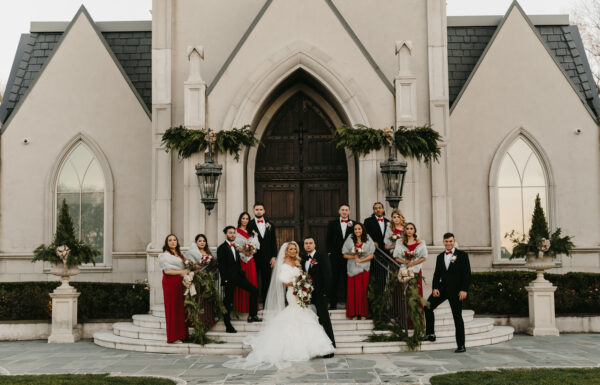 The wedding of A Christmas-Inspired Celebration With a Milk-and-Cookies Bar Gallery 17