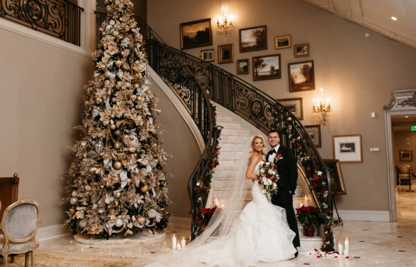 The wedding of A Christmas-Inspired Celebration With a Milk-and-Cookies Bar Gallery 20
