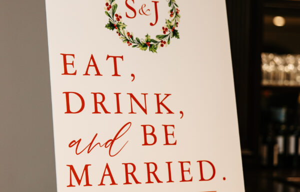 The wedding of A Christmas-Inspired Celebration With a Milk-and-Cookies Bar Gallery 23