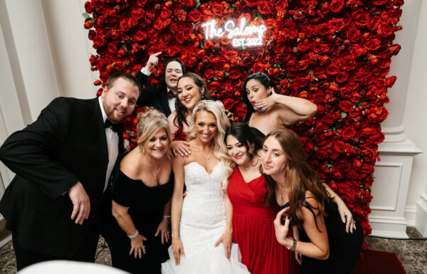 The wedding of A Christmas-Inspired Celebration With a Milk-and-Cookies Bar Gallery 26