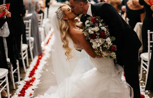 The wedding of A Christmas-Inspired Celebration With a Milk-and-Cookies Bar Gallery 3