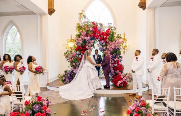 The wedding of Jewel Tones & Extravagant Flowers Made This Park Chateau Wedding So Luxe Gallery 3