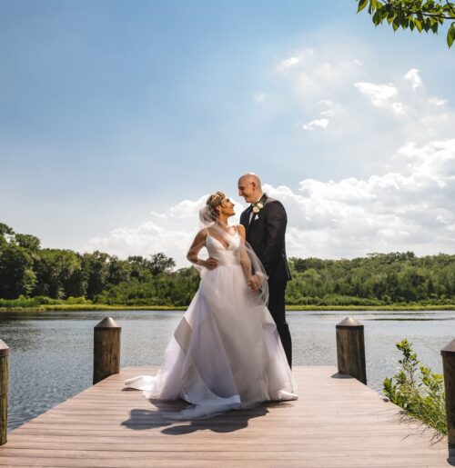 The wedding of The Rutgers Mascot Got the Party Started at This Waterside Wedding