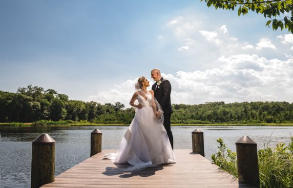 The wedding of The Rutgers Mascot Got the Party Started at This Waterside Wedding Gallery 1