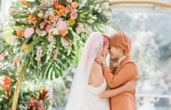 The wedding of A Tropical Vibe Wedding Filled With Yellow, Orange and Pink Florals Gallery 11