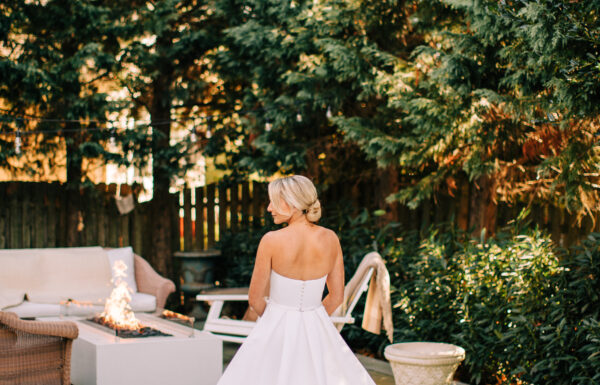 The wedding of A Cozy November Wedding with Blue and White Accents, Like Lamp Centerpieces Gallery 0