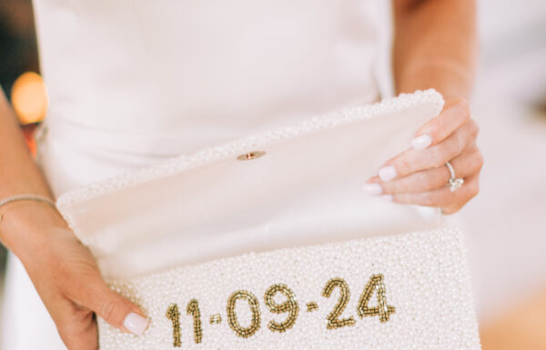 The wedding of A Cozy November Wedding with Blue and White Accents, Like Lamp Centerpieces Gallery 2