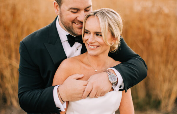 The wedding of A Cozy November Wedding with Blue and White Accents, Like Lamp Centerpieces Gallery 6