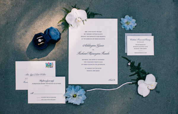 The wedding of A Cozy November Wedding with Blue and White Accents, Like Lamp Centerpieces Gallery 12