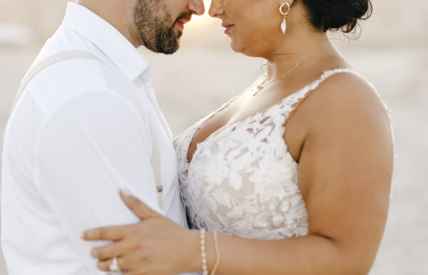 The wedding of A Waterfront Ceremony, Beach Tag Seating Chart and Stunning Sunset Portraits Gallery 6