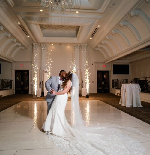 The wedding of College Sweethearts Tie The Knot in a Romantic Fall Wedding