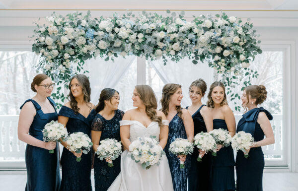 The wedding of It Snowed For Their First Look, Setting The Scene For a Sophisticated Winter Wedding Gallery 5