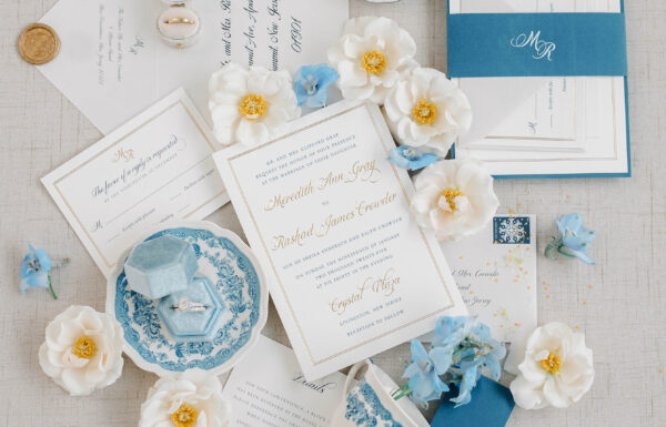 The wedding of It Snowed For Their First Look, Setting The Scene For a Sophisticated Winter Wedding Gallery 0