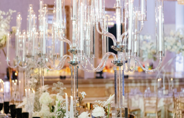 The wedding of A Standout Sweetheart Table at This Black-And-White Wedding Gallery 0