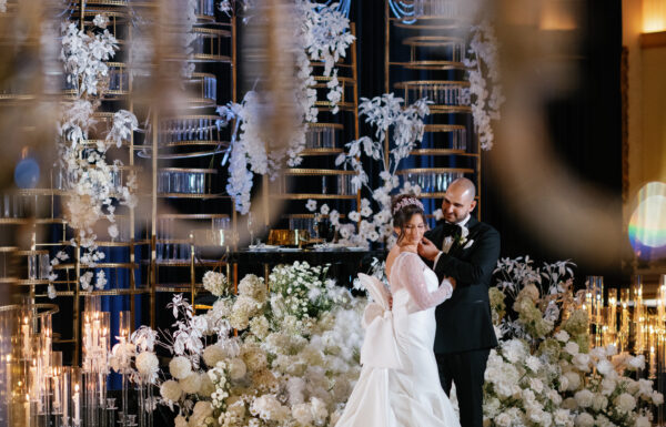 The wedding of A Standout Sweetheart Table at This Black-And-White Wedding Gallery 3