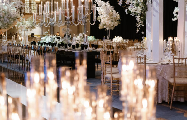 The wedding of A Standout Sweetheart Table at This Black-And-White Wedding Gallery 5