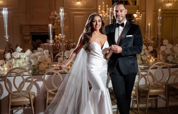 The wedding of A Black-Tie Winter Wedding of Timeless Elegance A wedding at the Estate at Florentine Gardens. Gallery 4