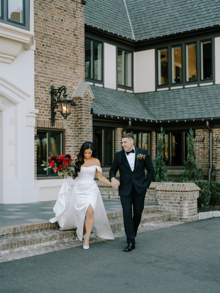 A Christmas-themed wedding at TillingHouse in New Jersey.