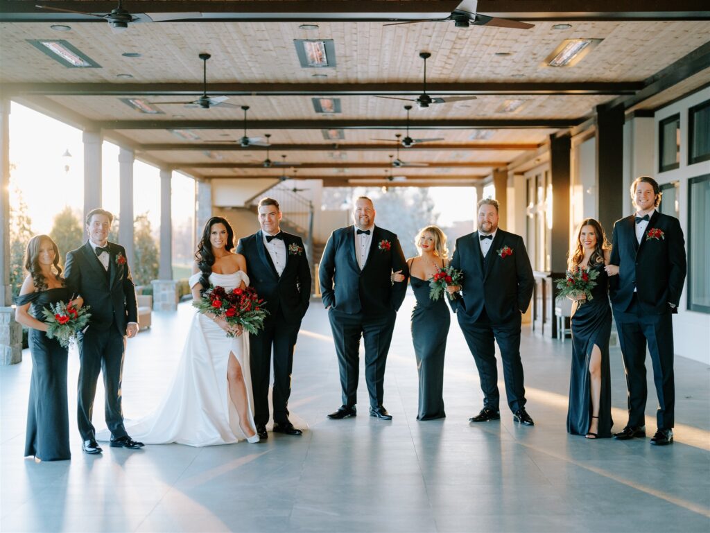 A Christmas-themed wedding at TillingHouse in New Jersey.