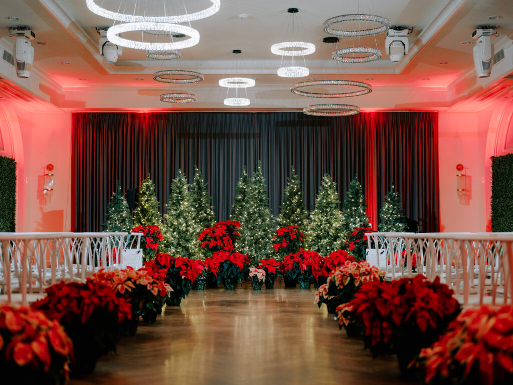 A Christmas-themed wedding at TillingHouse in New Jersey.
