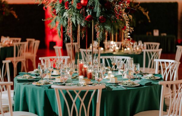 The wedding of A Christmas-Themed Wedding With Timeless Holiday Charm A Christmas-themed wedding at TillingHouse in New Jersey. Gallery 7