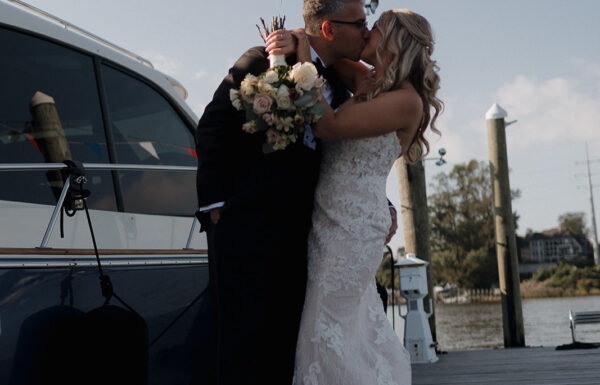 The wedding of A Venue on the Water Was Essential For This Beach-Loving Couple A wedding at Oyster Point Hotel in New Jersey. Gallery 1