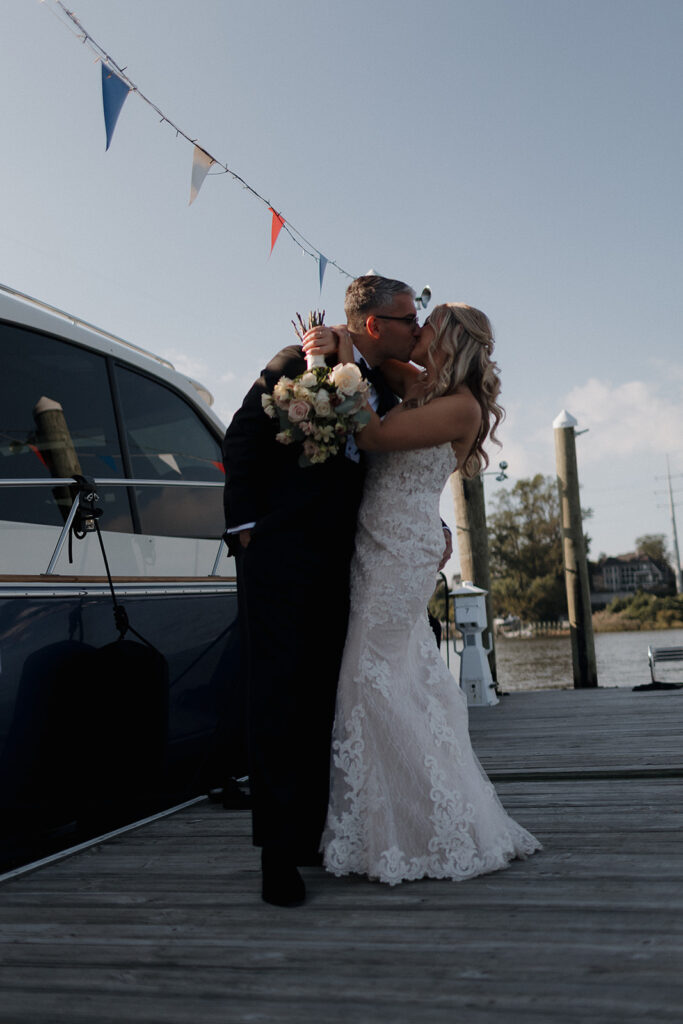 A wedding at Oyster Point Hotel in New Jersey.