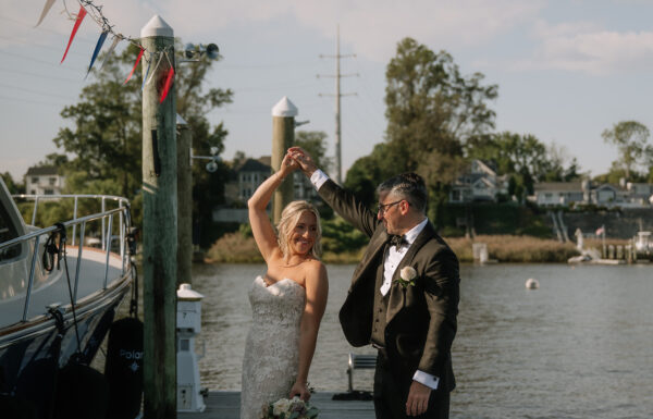 The wedding of A Venue on the Water Was Essential For This Beach-Loving Couple A wedding at Oyster Point Hotel in New Jersey. Gallery 5