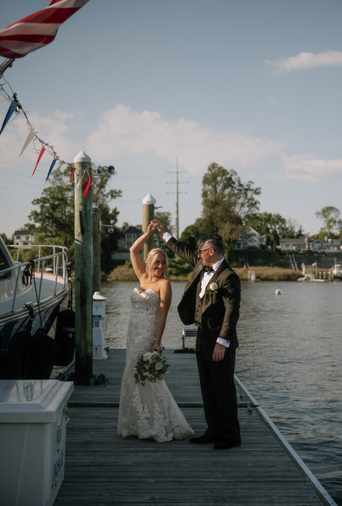 A wedding at Oyster Point Hotel in New Jersey.