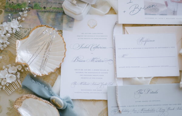 The wedding of High School Sweethearts Tie the Knot in a Minimalist Coastal-Chic Wedding Gallery 1