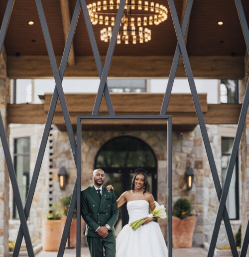 The wedding of This Venue Had the Rustic-Elegant Tuscan Vibes They Dreamed Of An elegant wedding at Perona Farms in Andover, New Jersey.