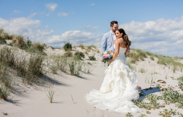 The wedding of A Coastal-Chic Wedding at a Dreamy Waterfront Property A beautiful wedding at ICONA Avalon in New Jersey. Gallery 11
