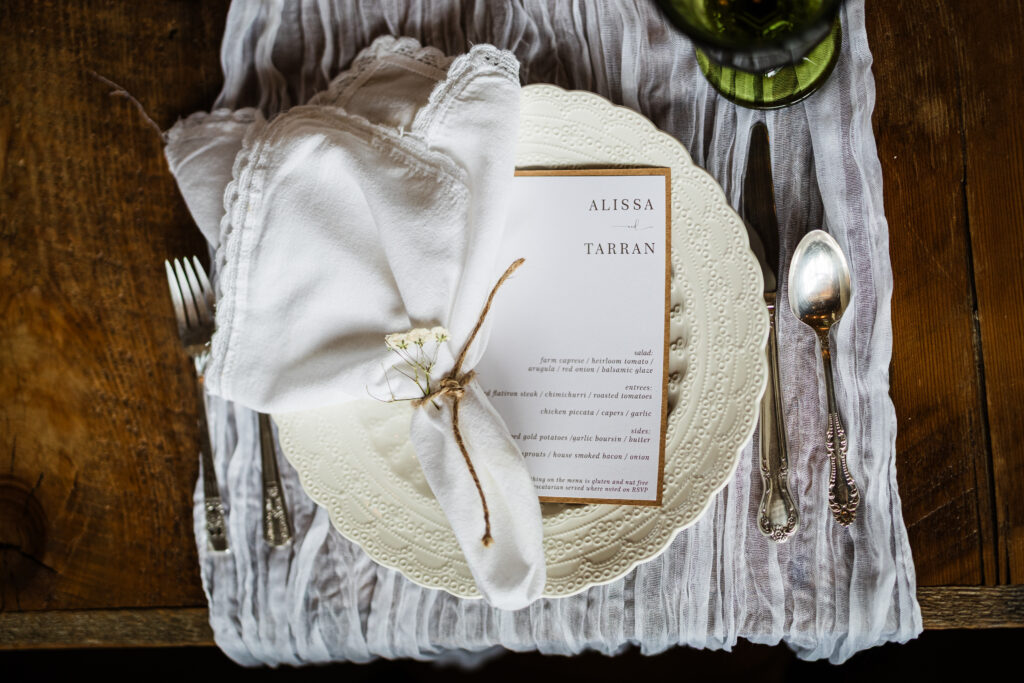 A Farm on Main wedding.