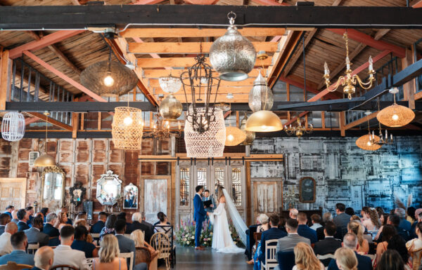 The wedding of Boho Meets Whimsical at This Wedding In a 1895 Avant Garde Restored Barn A unique wedding at Everly at Railroad in Tuckahoe, New Jersey. Gallery 12