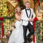 A Christmas-themed wedding at Olde Mill Inn in Basking Ridge, New Jersey.