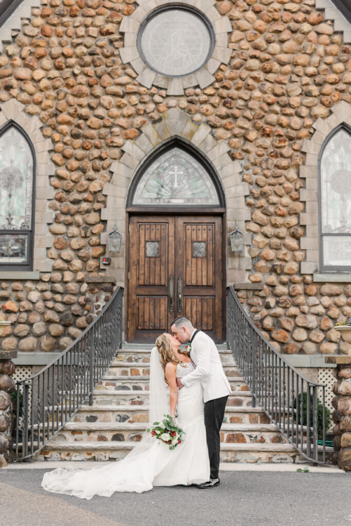 A Christmas-themed wedding at Olde Mill Inn in Basking Ridge, New Jersey.