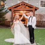 A Christmas-themed wedding at Olde Mill Inn in Basking Ridge, New Jersey.