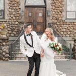 A Christmas-themed wedding at Olde Mill Inn in Basking Ridge, New Jersey.