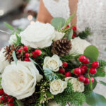 A Christmas-themed wedding at Olde Mill Inn in Basking Ridge, New Jersey.