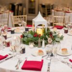 A Christmas-themed wedding at Olde Mill Inn in Basking Ridge, New Jersey.
