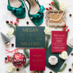 A Christmas-themed wedding at Olde Mill Inn in Basking Ridge, New Jersey.